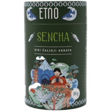 Zaļā tēja Sencha, beramā, ETNO, 80 g 84690080