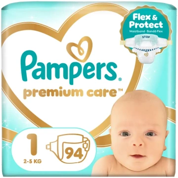 Pampers Premium Care Autiņbiksītes, 1 Izmērs, 94 g