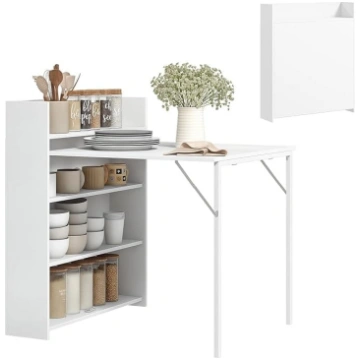 HOMCOM Dining Table Folding Kitchen Table for 3 Pe