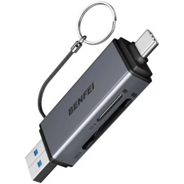 Benfei 2-in-1 USB-C and USB-A 3.0 SD/Micro SD Card