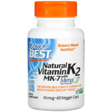 Natural Vitamin K2 MK-7 with MenaQ7 45 mcg Doctor"