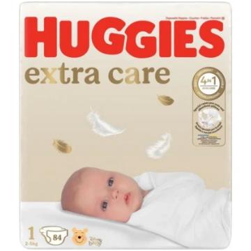 Huggies Extra Care autiņbiksītes, 84.gab., 1. izmē