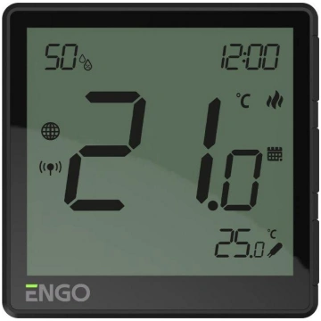 Telpas termostats EOne, ZigBee, Melns, 230V ENGO 1