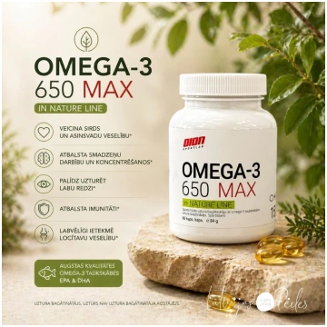 Omega 3 650 60caps Latvijas pērles