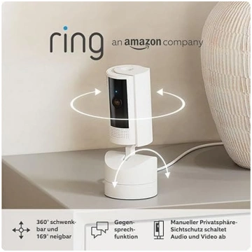 Ring Pan-Tilt Indoor Camera | Plug-In Pet Security