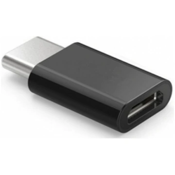 SAVIO Adapteris Micro USB - USB Type-C melns (AK-3