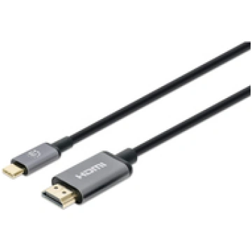 MANHATTAN 4K@60Hz USB-C auf HDMI-Kabel Stecker/Ste