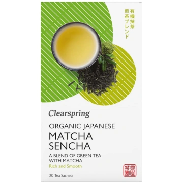 Japānas zaļā tēja MATCHA SENCHA, ekoloģiska Clears