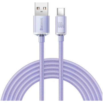 Uzlādes vads Baseus Crystal Shine, USB Type C/USB 