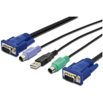 DIGITUS KVM cable PS/2 for KVM consoles 5 0 m ( DS