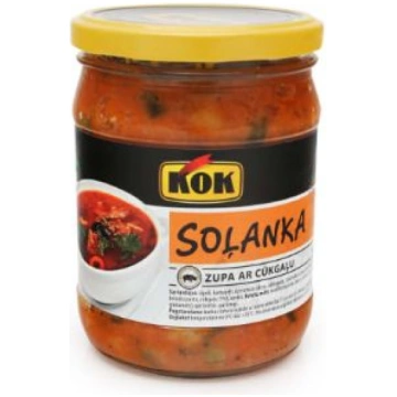 Zupa Soļanka ar cūkgaļu Kok 480g