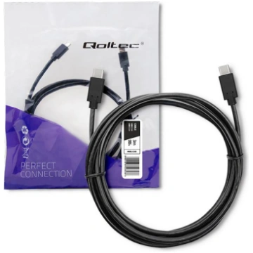 Qoltec USB 3.1 type C male cable | USB 3.1 type C 