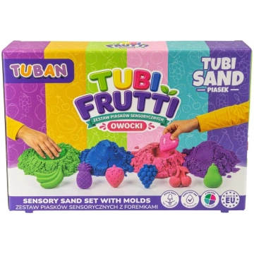 Sensorais smiltis – „Tubi Frutti“ komplekts TUBAN 