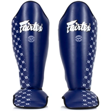 Shinguards Fairtex Competition SP5 with blue footr