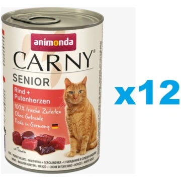 ANIMONDA Carny Senior Liellops un tītara sirdis 12