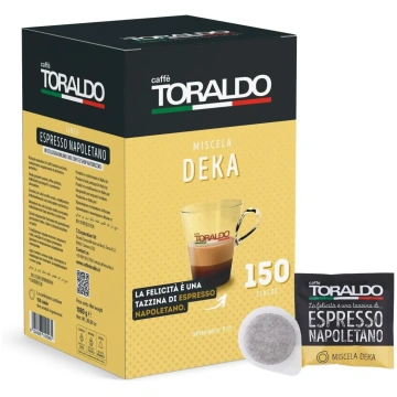150 Cialde Caffè Toraldo Miscela Decaffeinata
