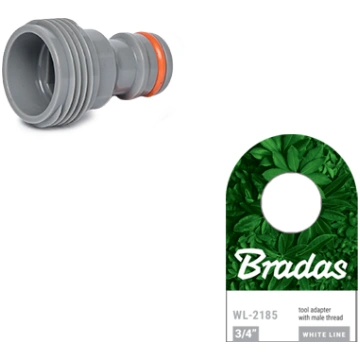Bradas Konektors WHITE LINE , ar ārējo vītni 3/4"M