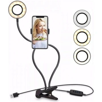 Dienas Gaismas Gredzenveida Riņķa LED Lampa ar Lok
