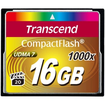 TRANSCEND MEMORY COMPACT FLASH 16GB/1000X TS16GCF1