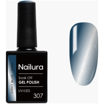 Nailura - Gel Polish 307 - Light Blue Gray - 10 ml
