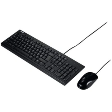 Asus U2000 Keyboard and Mouse Set Wired US Black
