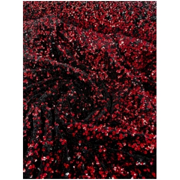 Burgundijas fliteru audums