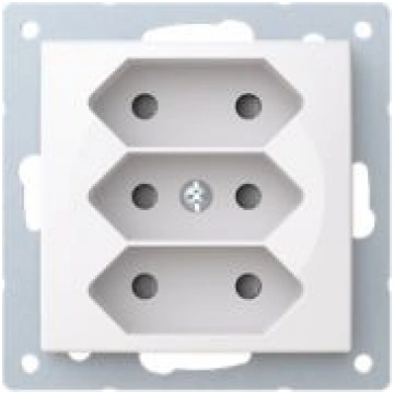 Kontaktligzda 3-vietīga balta, IP21, 303UC-916, Sa