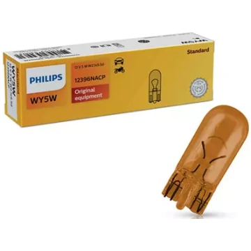 Spuldze Philips Standard WY5W 12V dzintarkrāsas