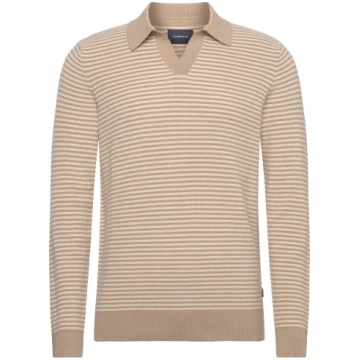 Lindbergh - Recycled V-Neck Polo Knit L/S - izmērs