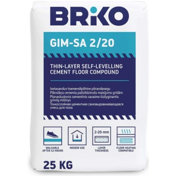 Pašizlīdzinātājs līdzinātājs Briko GIM-SA 2/20, 25