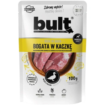 Bult Pīļu sātīga maltas gaļas maisiņš suņiem 100g 