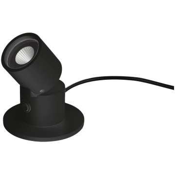 Egger DLS LED galda lampa Capri, prožektors, melna