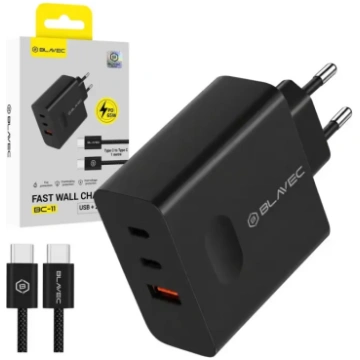 Blavec Sienas lādētājs BC-11 GaN - USB + 2xType C 