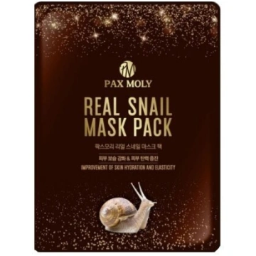 PAX MOLY Real Snail Mask Pack 25ml sejas maska kor