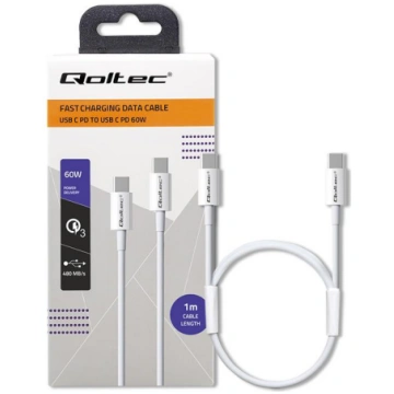Qoltec USB 2.0 type C Cable | USB 2.0 type C 60W |