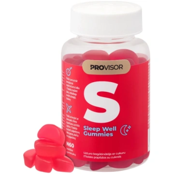 PROVISOR Gummies Sleep Well, 60 pastilas