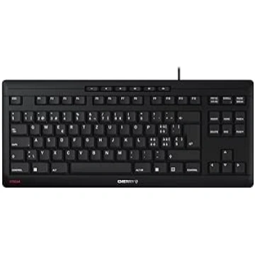 CHERRY Stream TKL tastatūra, vadu tastatūra bez ci