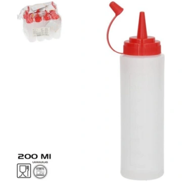 Mērces pudele Mike 200 ml 5.5x4.9x18.5 cm, KITCHEN
