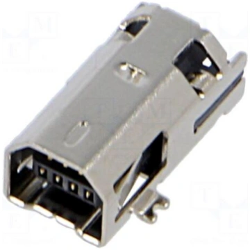 Connector: USB B mini | socket | SMT | PIN: 4 | ho