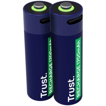 Baterijas Trust USB-C Rechargeable AA Batteries 2p
