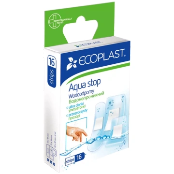 ECOPLAST Aqua Stop plāksteri, 16 gab