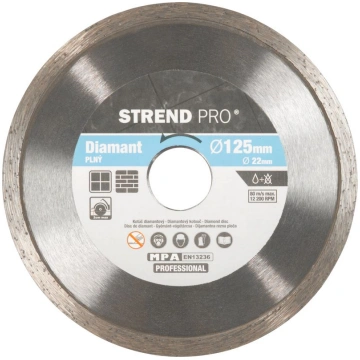 Dimanta griešanas disks 125 mm Strend Pro, ar dzes