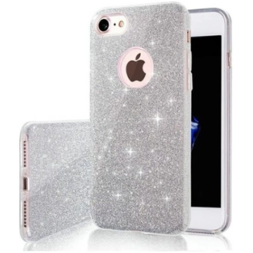 Glitter 3in1 case for Samsung Galaxy A55 5G silver