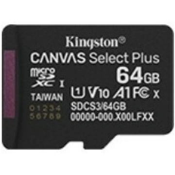 Kingston microSD memory card 64GB Canvas Select+ G