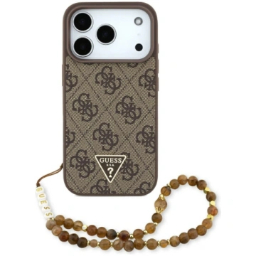 Guess iPhone 17 Pro vāciņš 4G Strap Triangle Logo 