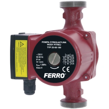 Cirkulācijas sūknis Ferro 25-60-180, 100 W