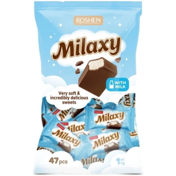 Roshen Milaxy konfektes kakao glazūrā 1 kg