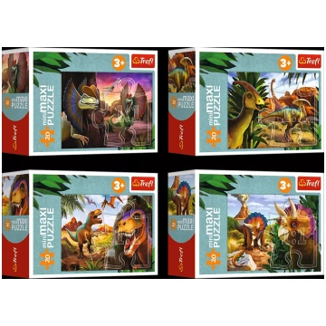 Puzle TREFL Mini Maxi Dinosauri — 20 detaļas, bērn