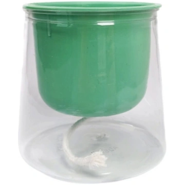 SIMPLE Self-Watering Flower Pot 8cm - Blue Plastic