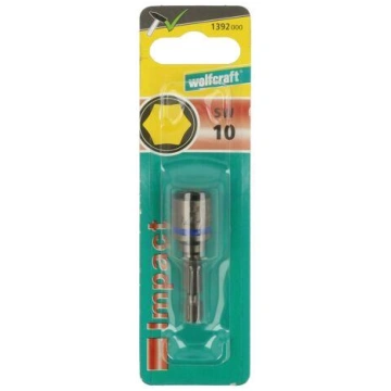 Screwdriver bit | 6-angles socket | 1/4" | HEX 10m